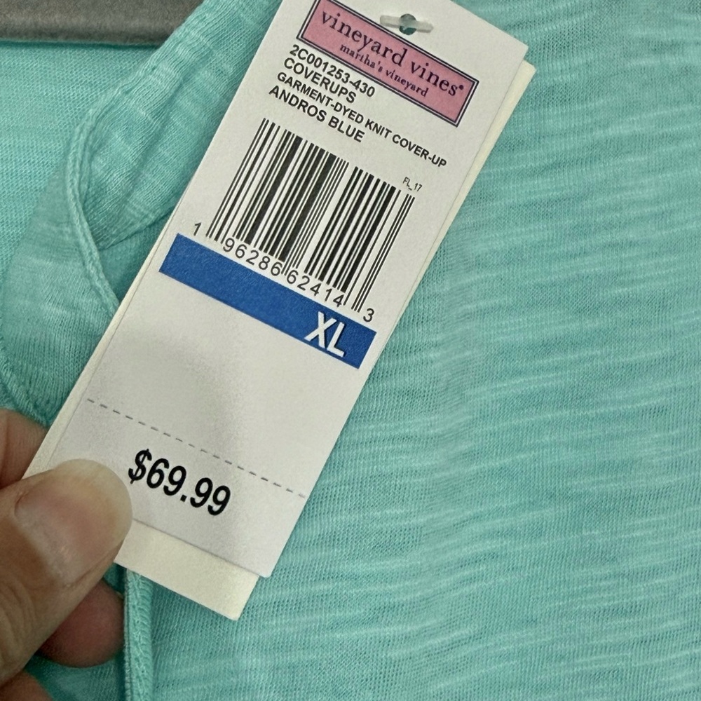 Vineyard Vines Andros Blue Knit Cover-Up - Picture 3 of 3